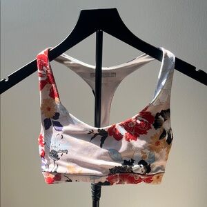Floral Print Women's Sports Bra